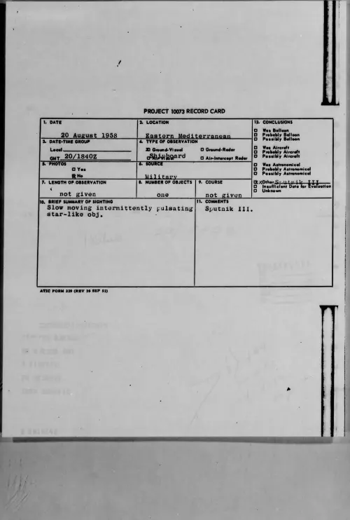 First page of 1958.08 - 8864574 - Eastern Mediterranean