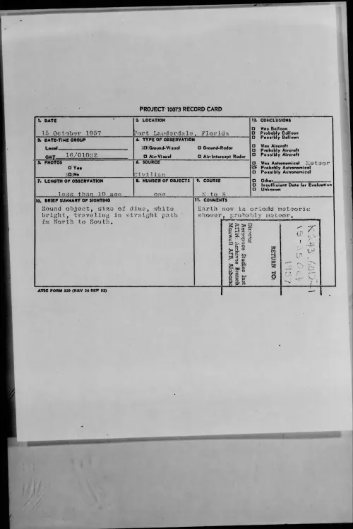 First page of 1957.10 - 6972501 - Fort Lauderdale, Florida