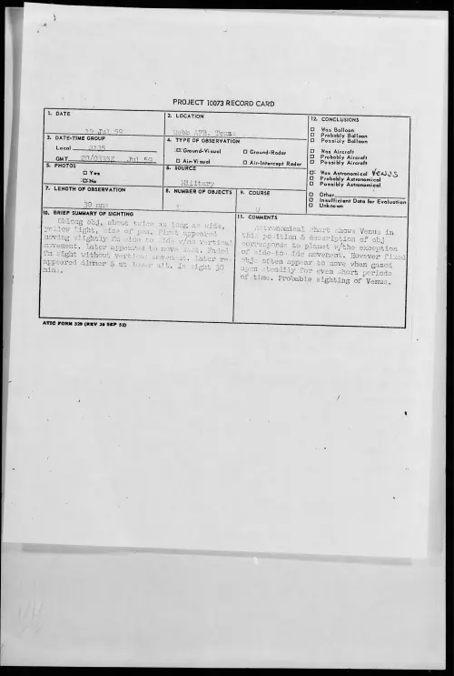 First page of 1959.07 - 8407464 - Webb AFB, Texas