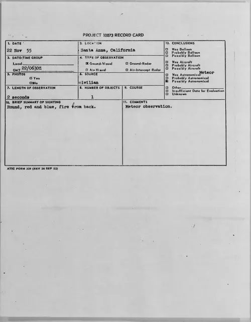 First page of 1955.11 - 7339952 - Santa Anna, California