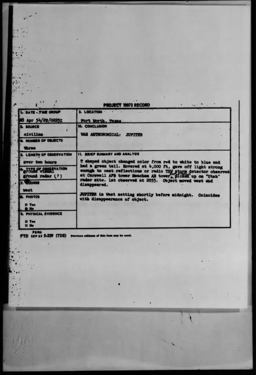 First page of 1954.04 - 6781351 - Fort Worth, Texas