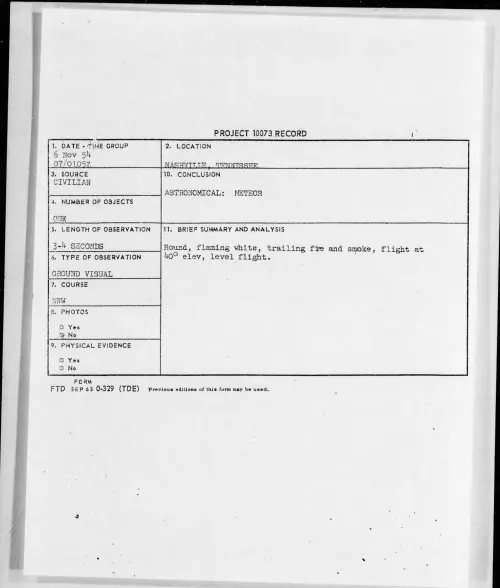 First page of 1954.11 - 6958666 - NASHVILLE, TENNESSEE