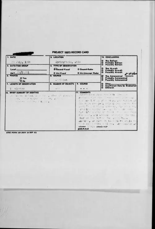 First page of 1960.07 - 7819109 - Springfield, Ohio