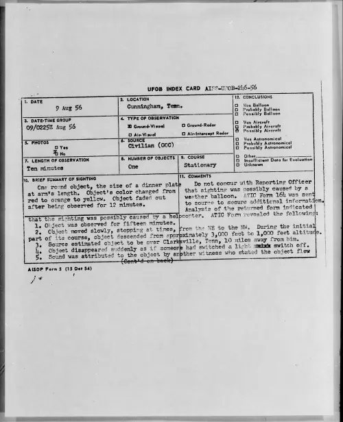 First page of 1956.08 - 6788996 - Cunningham, Tenn