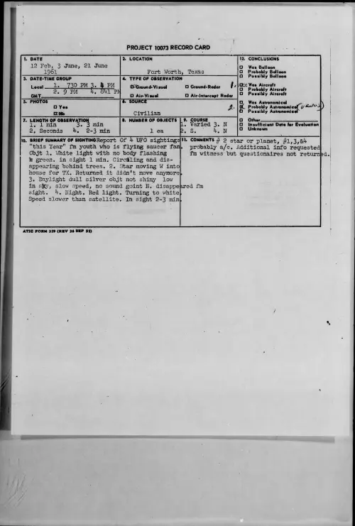 First page of 1961.02 - 8634482 - Fort Worth, Texas