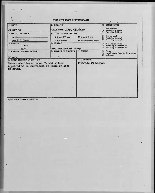 First page of 1955.11 - 7339942 - Oklahoma City, Oklahoma