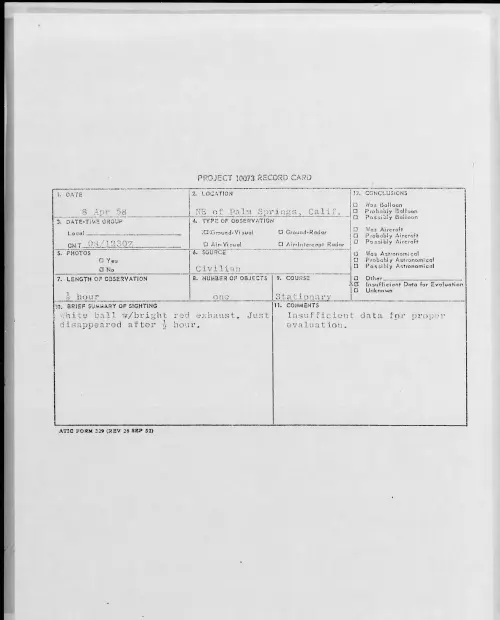 First page of 1958.04 - 6966769 - NE of Palm Springs, Calif