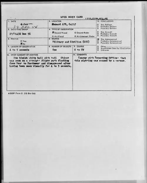First page of 1956.12 - 6786250 - Oxnard AFB, Calif
