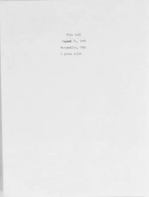 First page of 1959.08 - 6975523 - Marysville, Ohio (#6483)