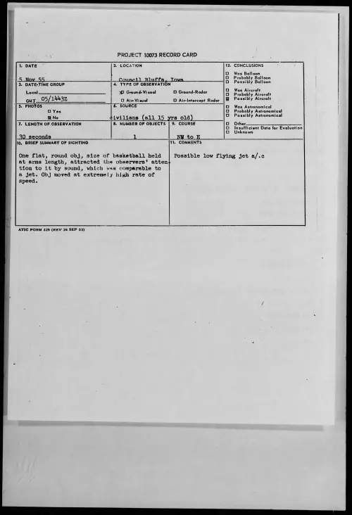 First page of 1955.11 - 7339863 - Council Bluffs, Iowa
