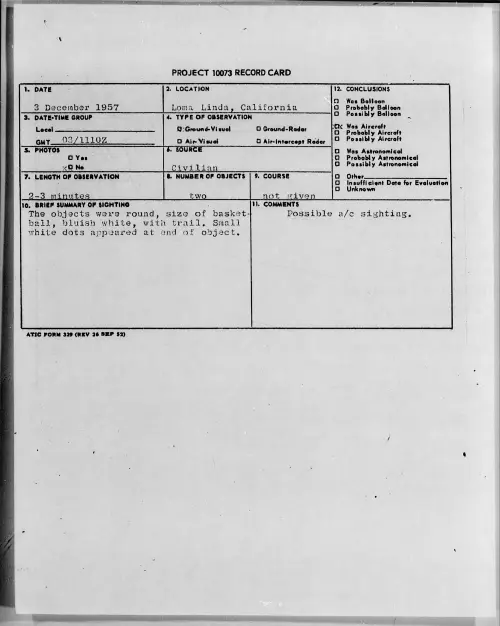 First page of 1957.12 - 6966928 - Loma Linda, California