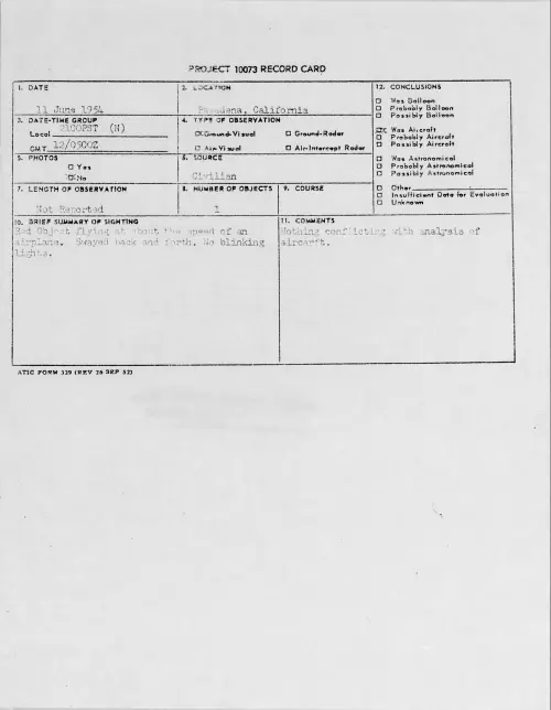 First page of 1954.06 - 8713673 - Pasadena, California