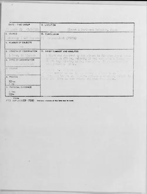 First page of 1953.03 - 9556159 - Misawa and Northwest Hokkaido, Japan