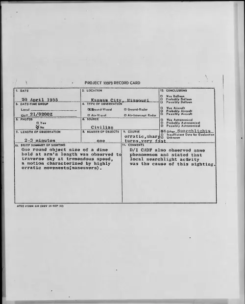 First page of 1955.04 - 6958087 - Kansas City, Missouri