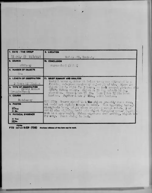 First page of 1953.07 - 6978355 - Godman AFB, Kentucky
