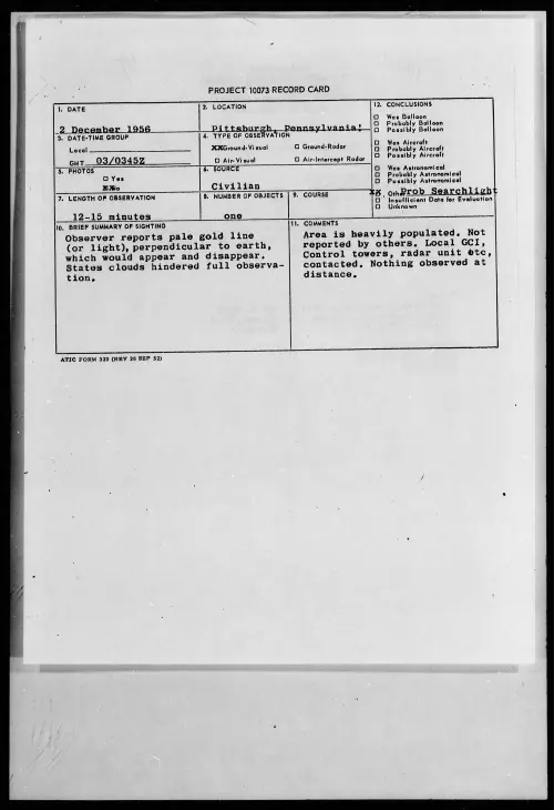 First page of 1956.12 - 6785858 - Pittsburgh, Pennsylvania