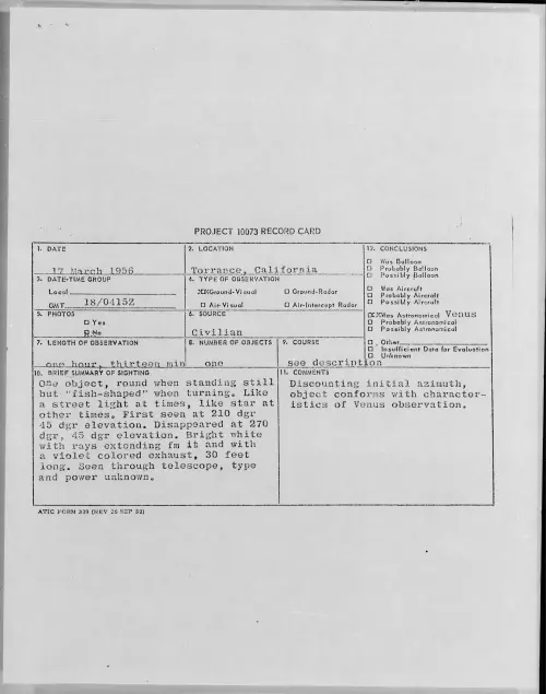 First page of 1956.03 - 7340880 - Torrance, California