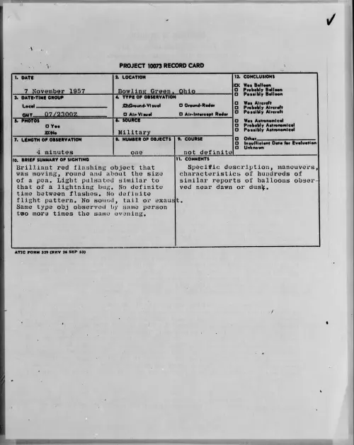 First page of 1957.11 - 6781426 - Bowling Green, Ohio