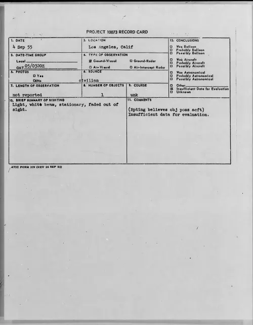 First page of 1955.09 - 7339221 - Los Angeles, Calif