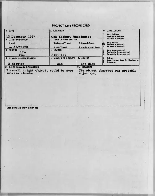 First page of 1957.12 - 6970584 - Oak Harbor, Washington