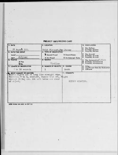 First page of 1954.08 - 8726336 - Point Pleasant, New Jersey