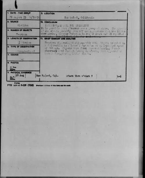 First page of 1953.08 - 6979637 - San Rafael, California