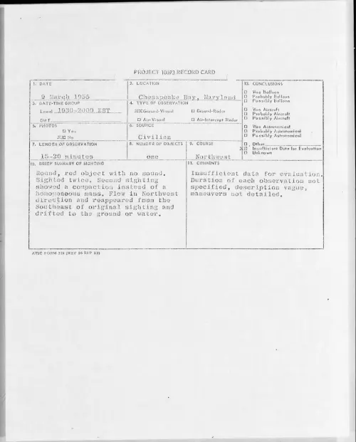 First page of 1955.03 - 6970767 - Chesapeake Bay, Maryland