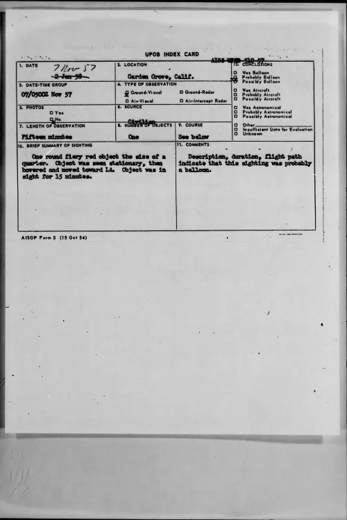 First page of 1957.11 - 6780747 - Garden Grove, Calif