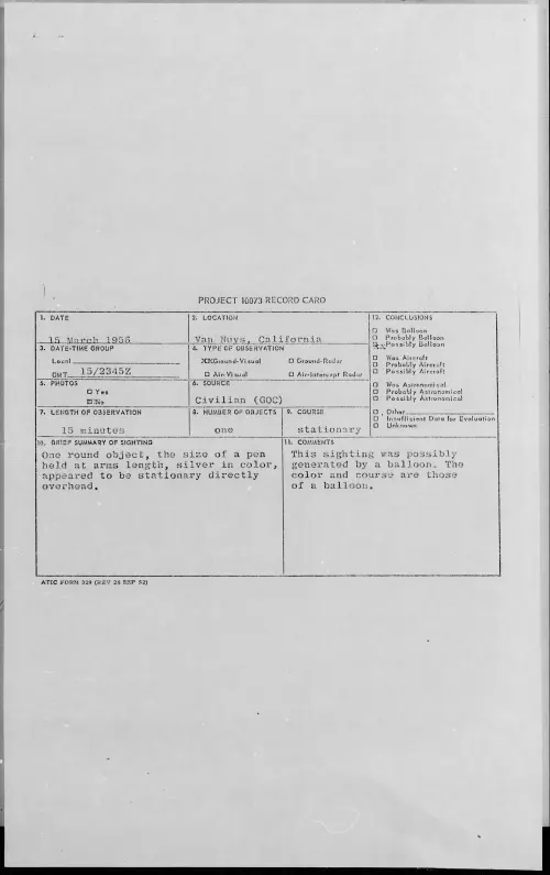 First page of 1956.03 - 7340875 - Van Nuys, California