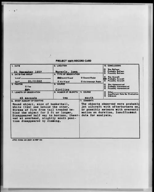 First page of 1957.12 - 6971012 - Waverly, Iowa