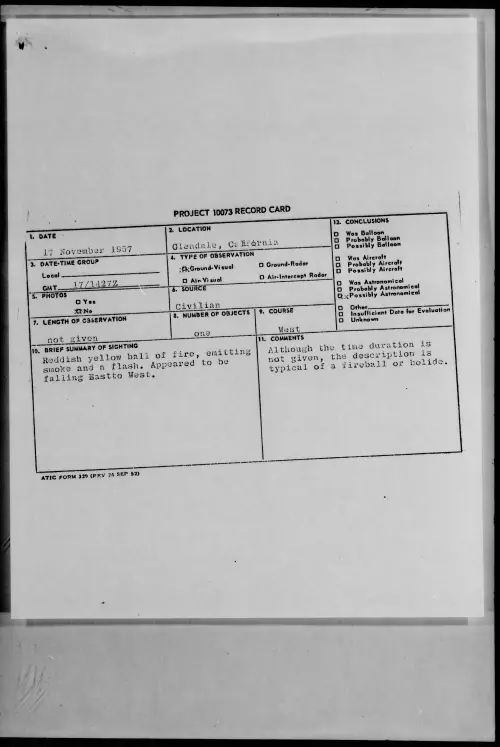 First page of 1957.11 - 6783211 - Glendale, California