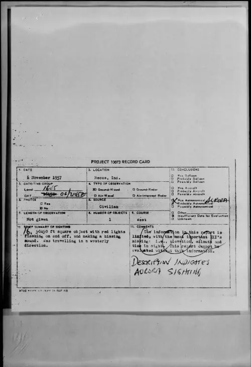 First page of 1957.11 - 7233638 - Mecca, Ind