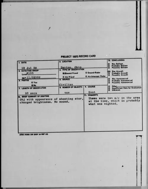 First page of 1958.07 - 8851041 - Dayton, Ohio