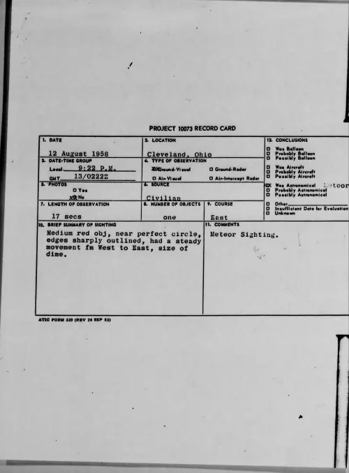 First page of 1958.08 - 8863100 - Cleveland, Ohio