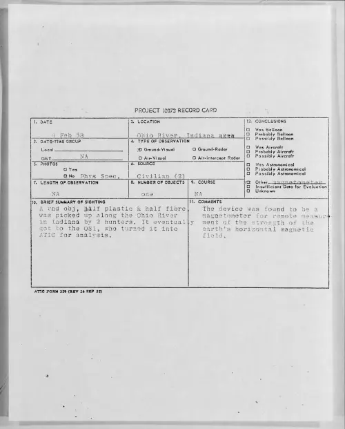 First page of 1958.02 - 6960339 - Ohio River, Indiana