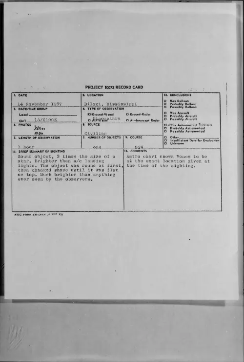 First page of 1957.11 - 6783121 - Biloxi, Mississippi