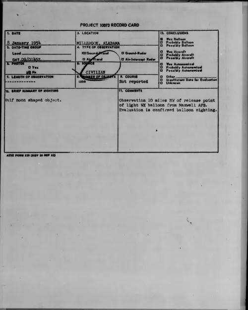 First page of 1954.01 - 6779508 - MILLBROOK, ALABAMA
