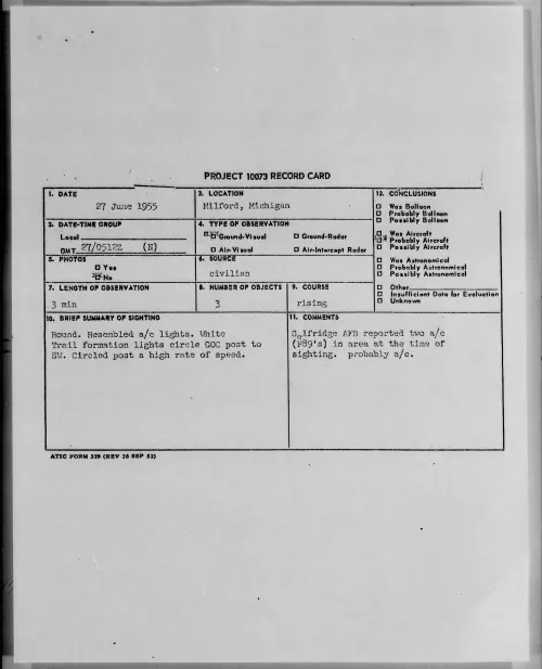 First page of 1955.06 - 6967677 - Milford, Michigan