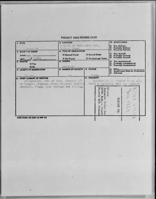 First page of 1959.03 - 9079476 - 3 Mi NE of White Rock Lake, Dallas, Texas