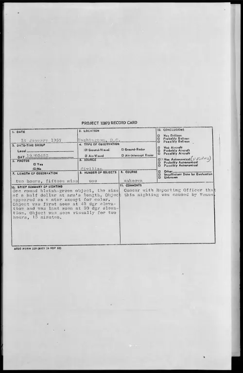 First page of 1957.01 - 6786535 - Washington, D.C