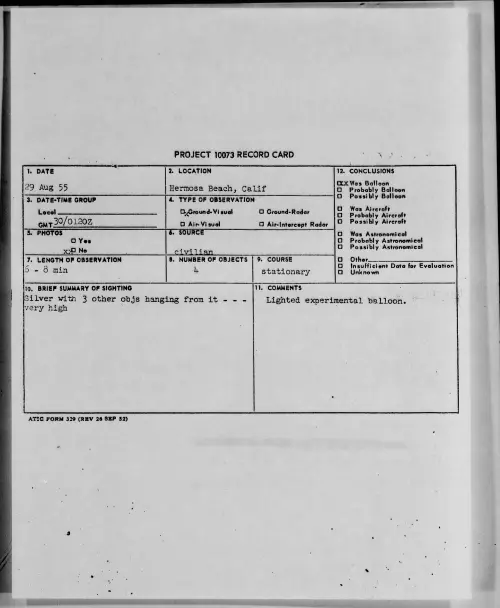 First page of 1955.08 - 6972456 - Hermosa Beach, Calif