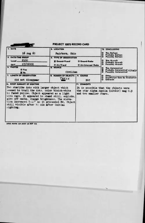 First page of 1960.08 - 7820327 - Fairborn, Ohio
