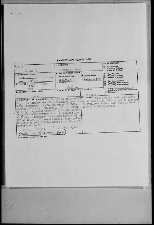 First page of 1961.07 - 8293383 - Houston, Texas