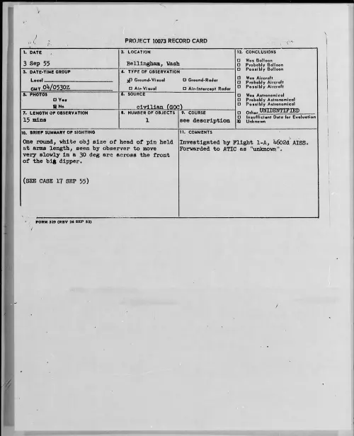 First page of 1955.09 - 7339200 - Bellingham, Wash