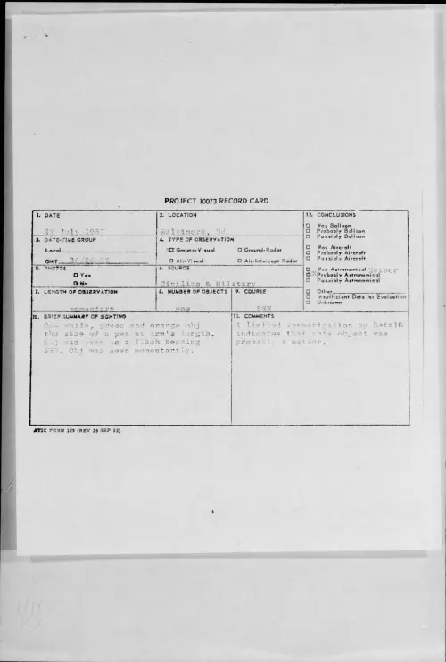 First page of 1957.07 - 6964535 - Baltimore, Md