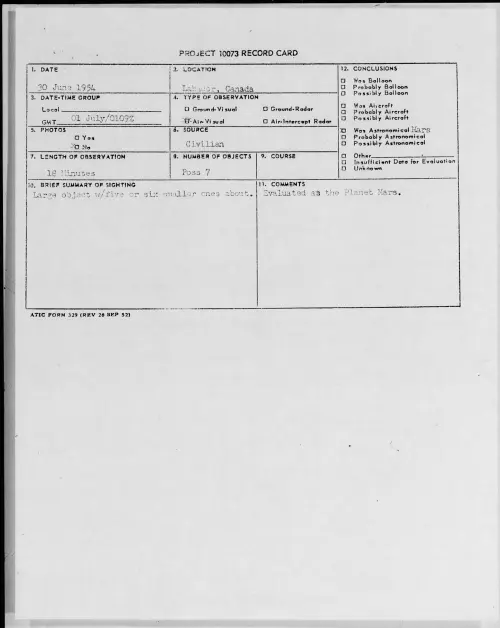 First page of 1954.06 - 8714325 - Labador, Canada