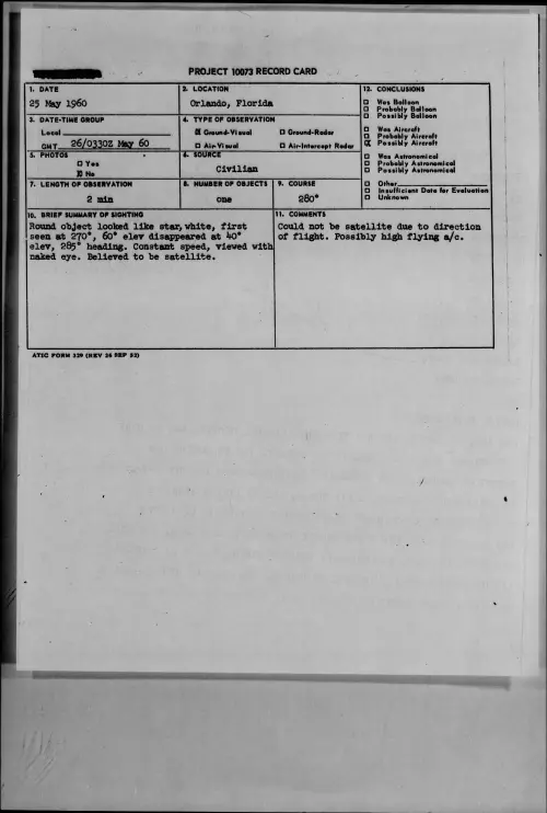 First page of 1960.05 - 7812664 - Orlando, Florida