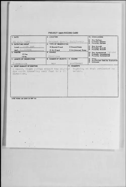 First page of 1957.07 - 6961378 - Newport Beach, California