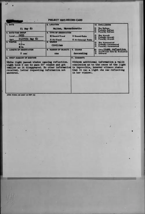 First page of 1960.05 - 7812623 - Malden, Massachusetts