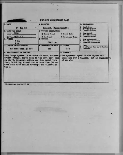First page of 1960.06 - 7813513 - Concord, Massachusetts